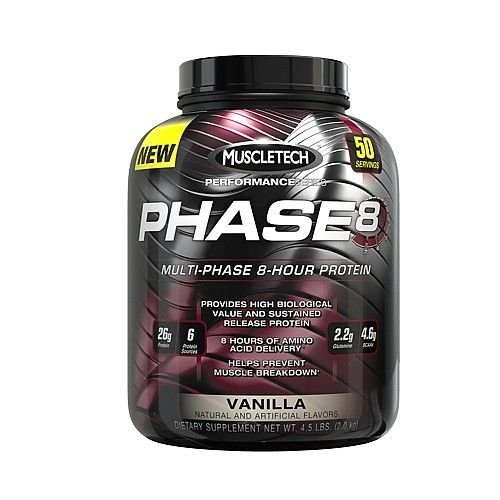 MuscleTech Phase 8 2000 g. - Sausainių su kremu skonis