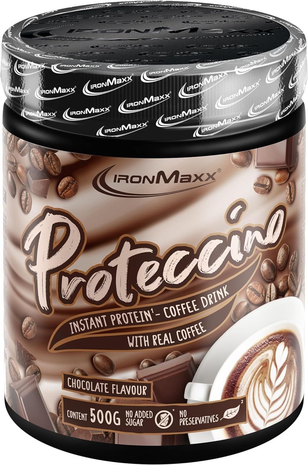 IronMaxx Proteccino 500 g. - Chocolate skonis