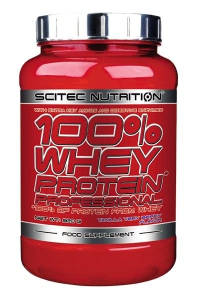 SCITEC 100% Whey Protein Professional 920 g. - Pistachio White Chocolate skonis