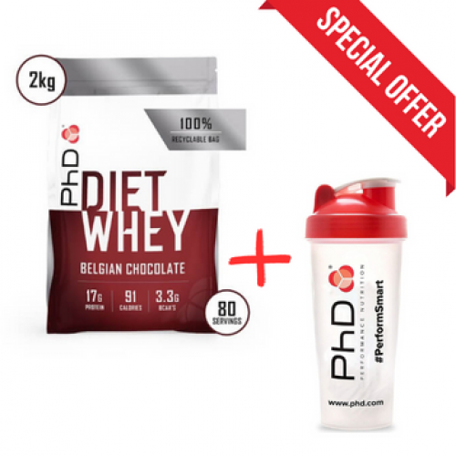 PhD Diet Whey milteliai, 2 kg - Sūdytos karamelės