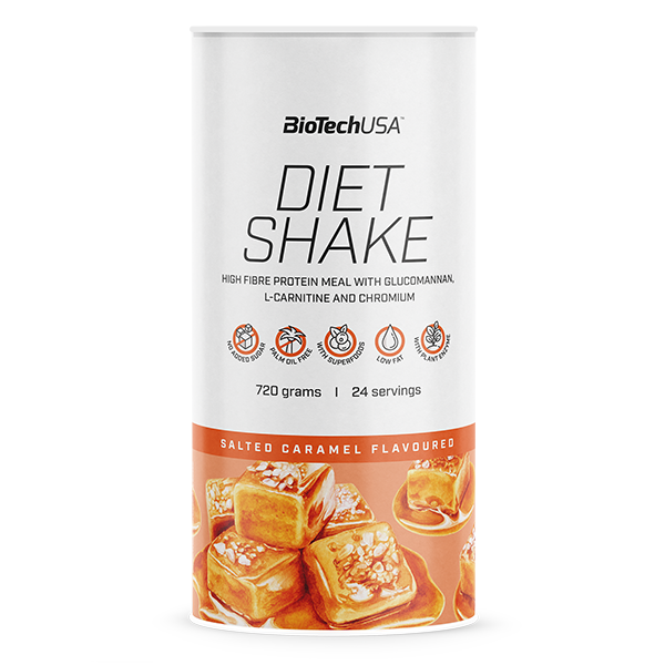 Biotech Diet Shake 720 g. - Sūdytos karamelės skonis