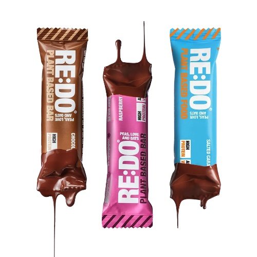 RE:DO Plant Based Protein bar, 18 vnt. x 60 g - Šokoladas su kokosu