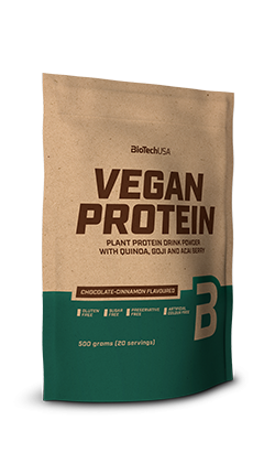 Biotech Vegan Protein 500 g. - Šokolado-cinamono skonis