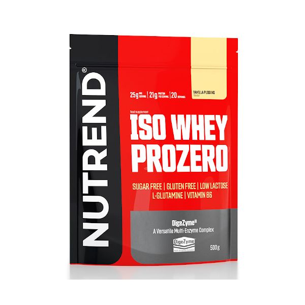 NUTREND Iso Whey Prozero - 500g Braškinis sūrio pyragas