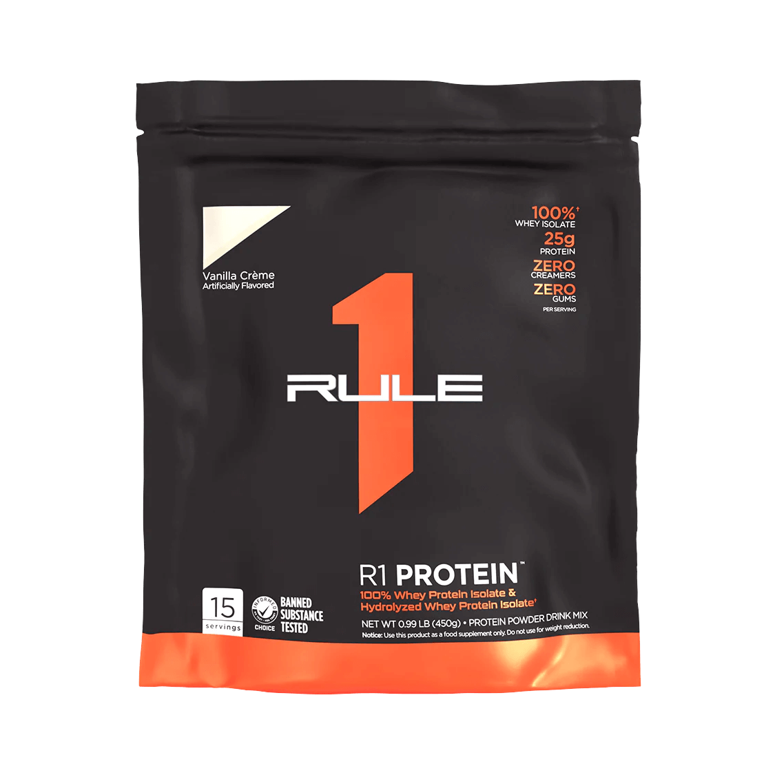 RULE1 R1 Protein - 448-450 g Vanilė