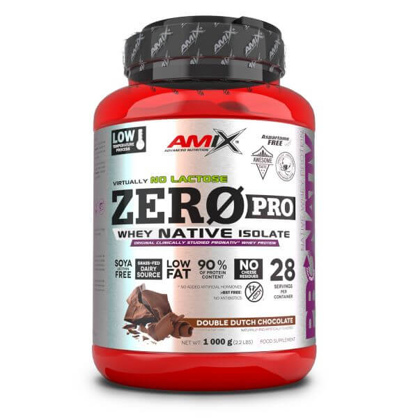AMIX ZeroPro Protein - 1000g Braškiniai ledai