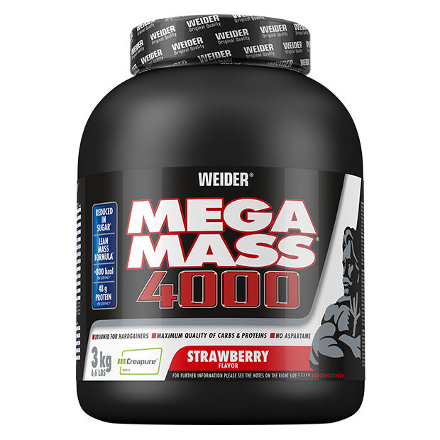 WEIDER Mega Mass 4000 - 3000g Vanilė