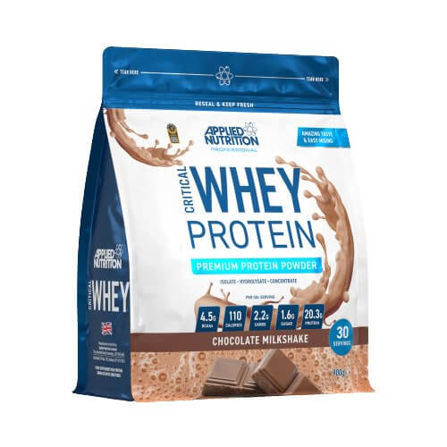 APPLIED NUTRITION Critical Whey - 900g Braškinis pieno kokteilis