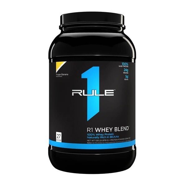 RULE1 R1 Whey Blend - 878-938g Braškių kremas