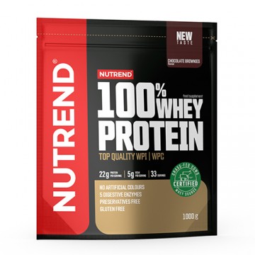 NUTREND 100% Whey Protein - 1000g Šokoladas-lazdyno riešutai