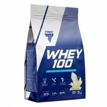 TREC Whey 100 - 900g Braškė