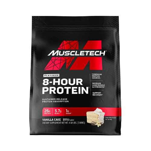 MuscleTech Platinum 8 hour protein 2kg - Vanilės