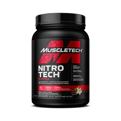 MuscleTech Nitro-Tech Ripped 907g - Šokoladinio pyrago