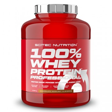 SCITEC NUTRITION 100% Whey Protein Professional - 2350g Baltas šokoladas-braškės