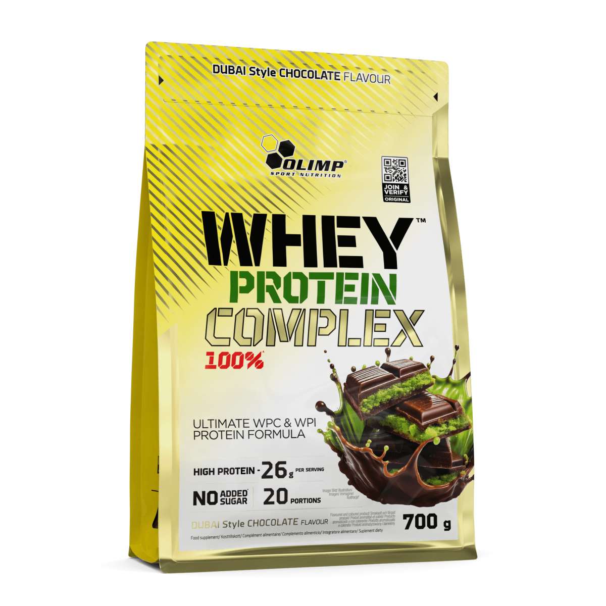 Olimp Whey Protein Complex 100% Dubai Style Chocolate 700 g. - Dubai Style Chocolate skonis