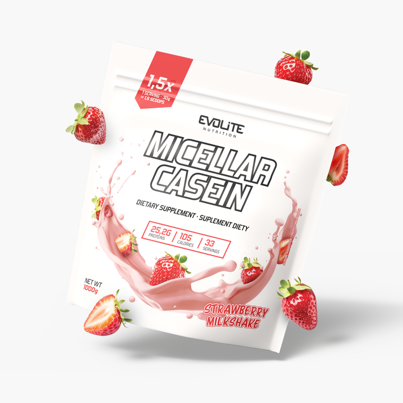 Evolite Micellar Casein 1000 g. - Banana Milkshake skonis