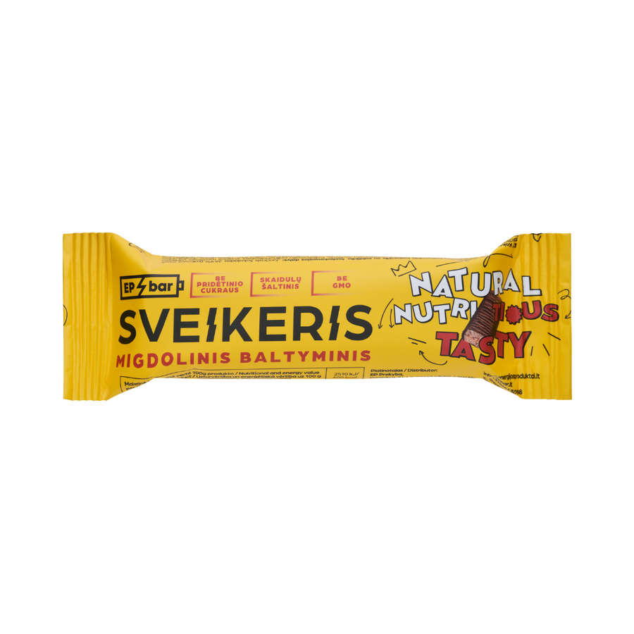 Batonėlis Sveikeris baltyminis-migdolų EPBAR, 50 g