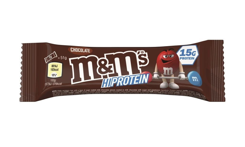 M&M's Hi protein bar 51 g.