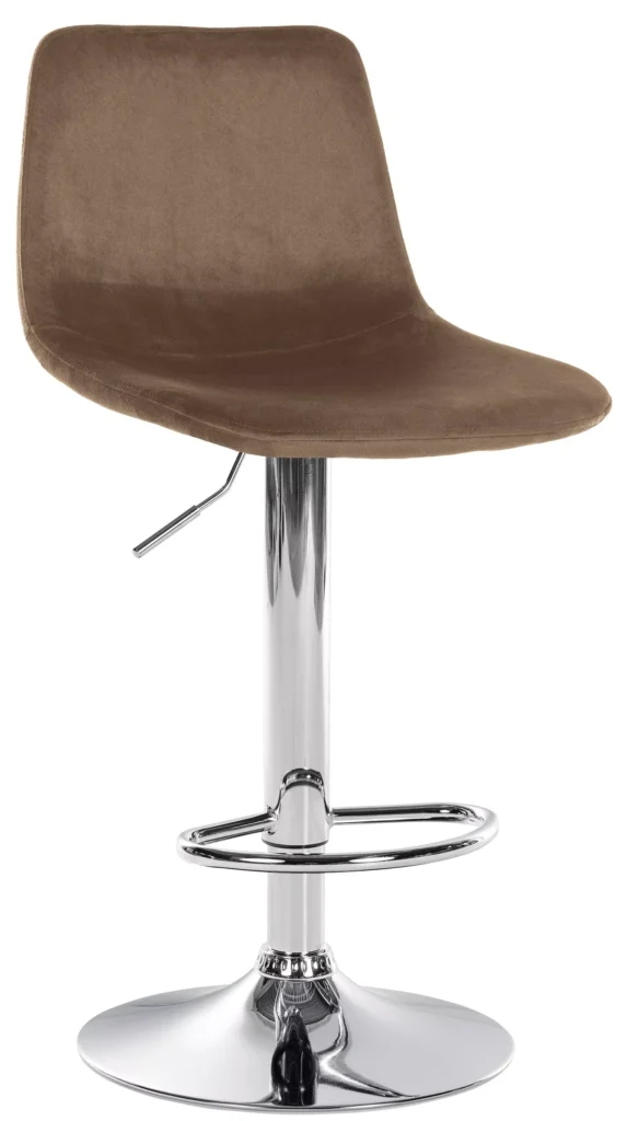 Baro kėdė "Divo Velvet Chrome