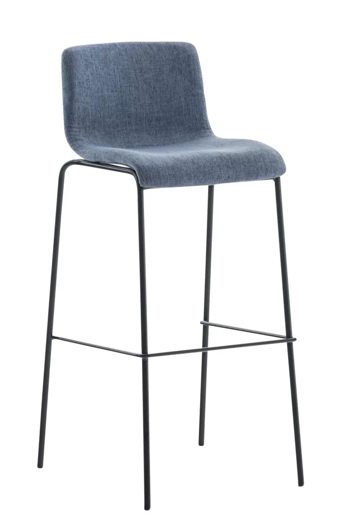 Baro kėdė "Hoover" audinys 4 pėdų rėmas juodas
