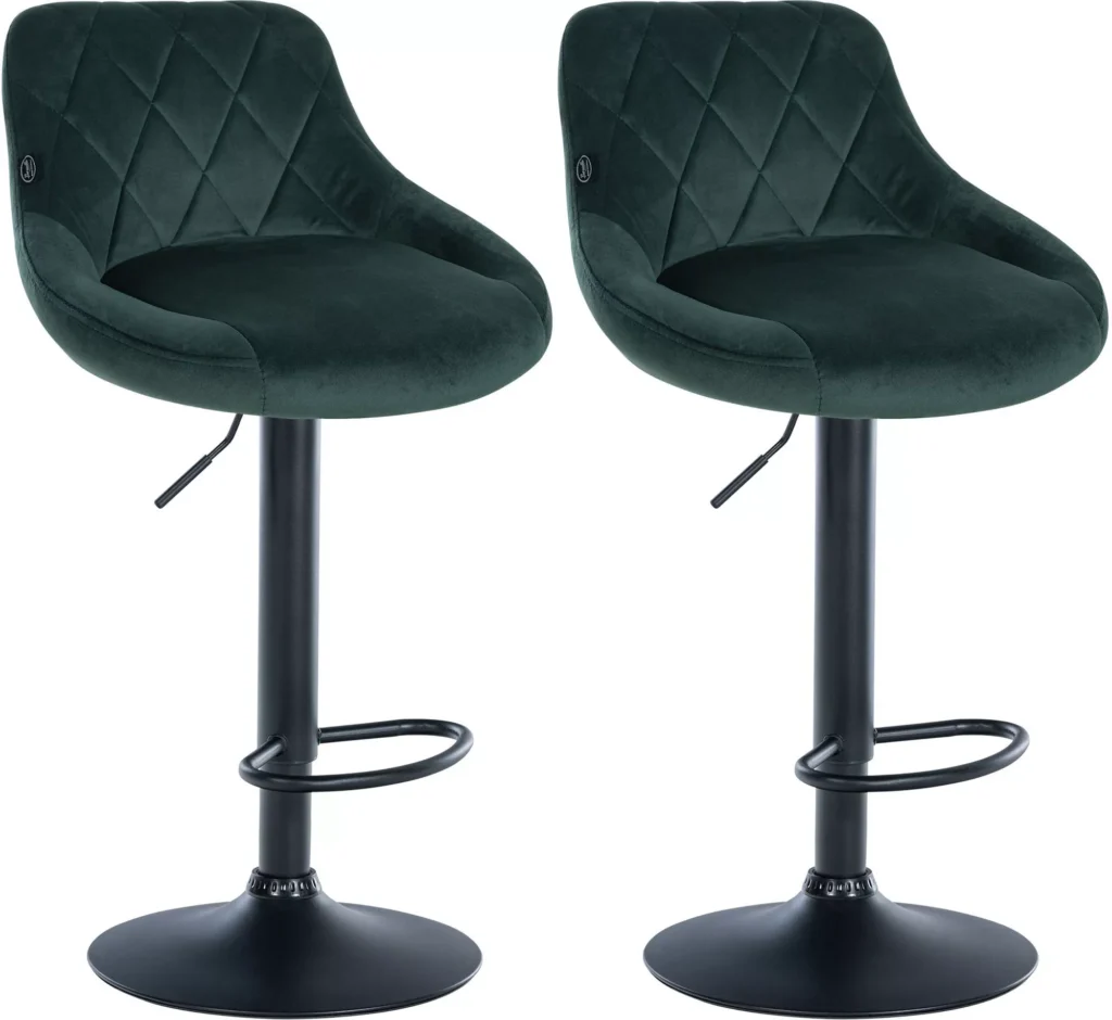 2 baro kėdžių rinkinys "Lazio velvet black