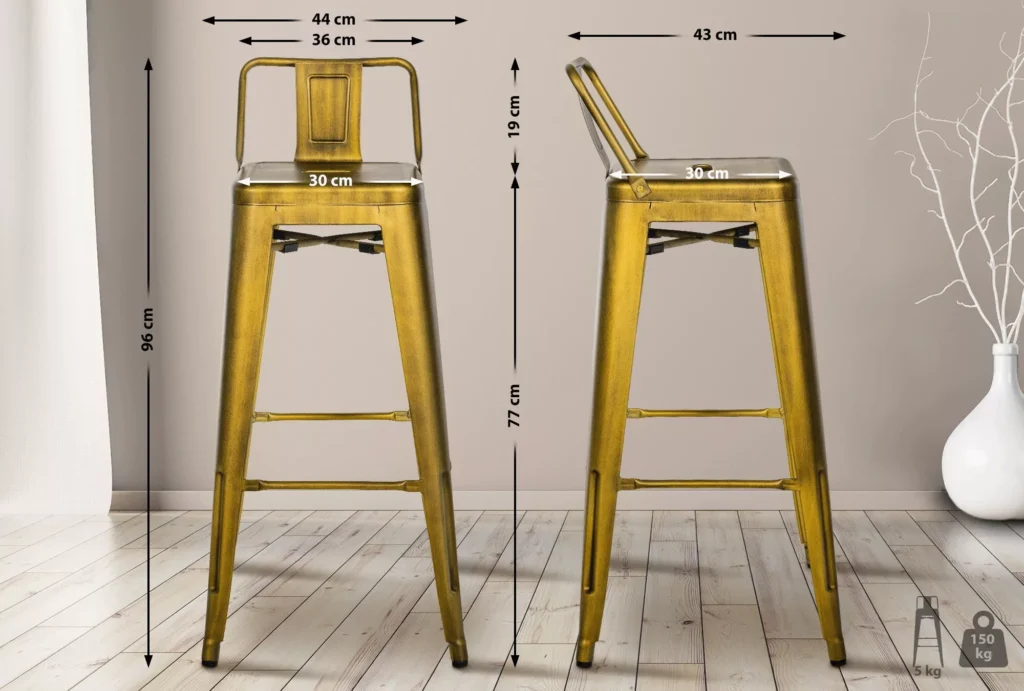 4 "Mason" baro kėdžių rinkinys