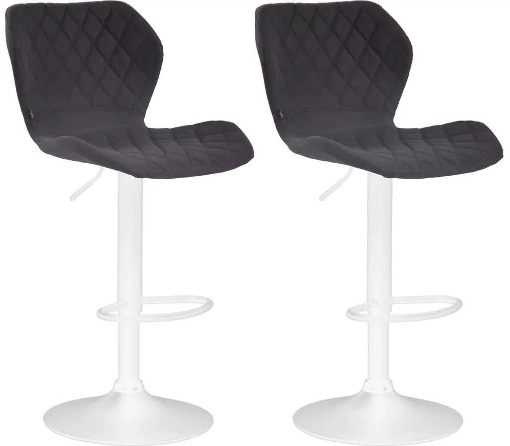 2 baro kėdžių komplektas "Cork fabric white