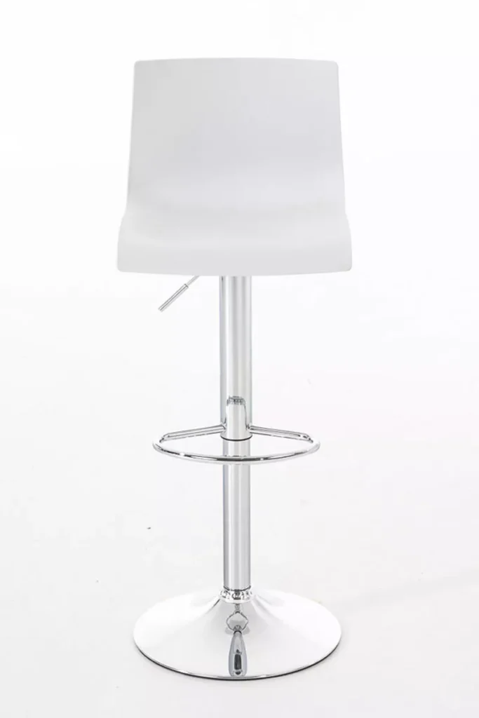 2 baro kėdžių rinkinys "Hoover" plastikinis chromas