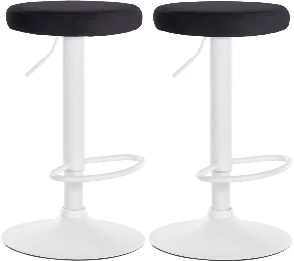 2 baro kėdžių rinkinys Ponte velvet white