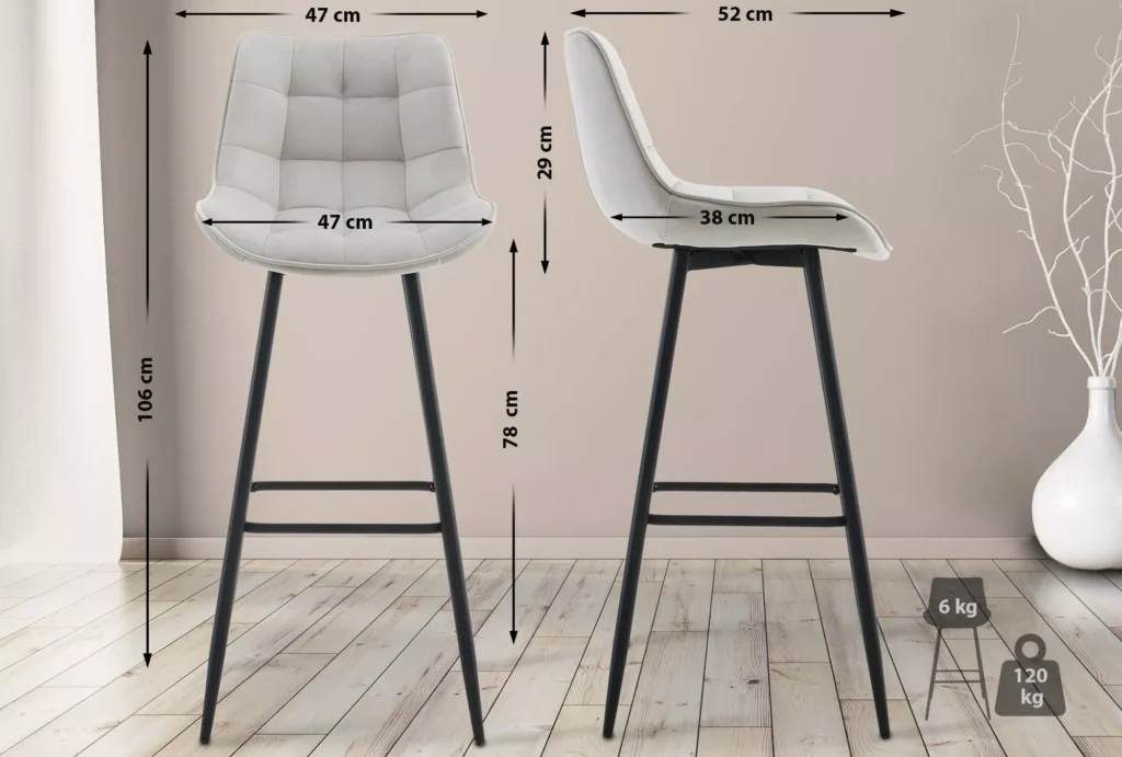 2 baro kėdžių rinkinys Dartford velvet