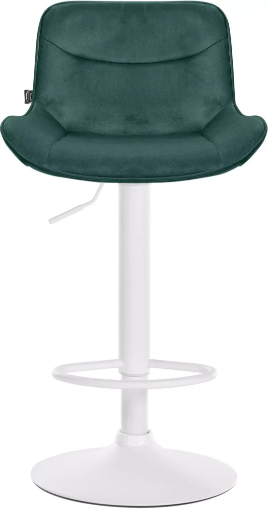 Baro kėdė Vonore velvet balta