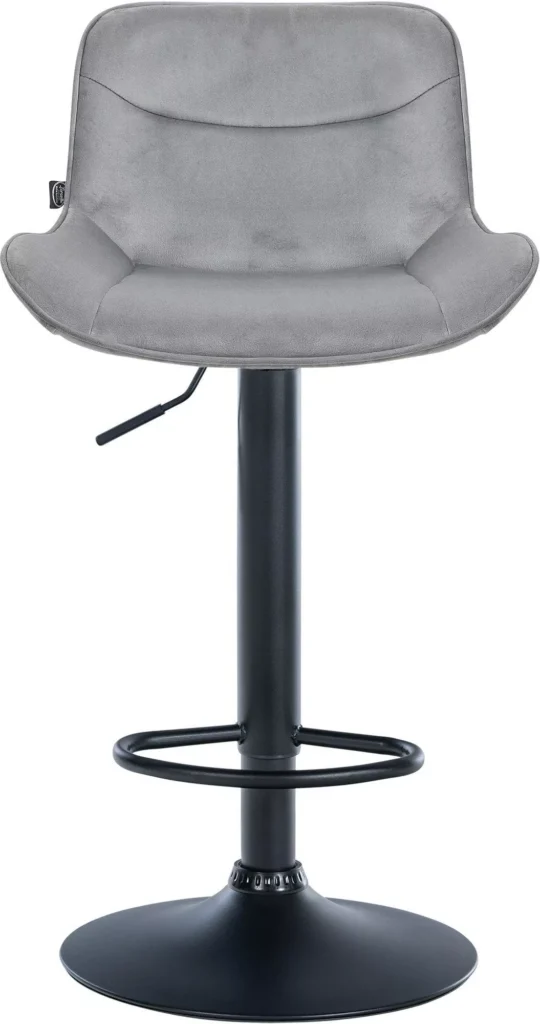 Baro kėdė Vonore velvet juoda