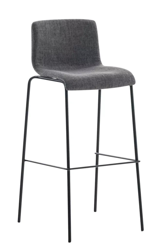 Baro kėdė "Hoover" audinys 4 pėdų rėmas juodas
