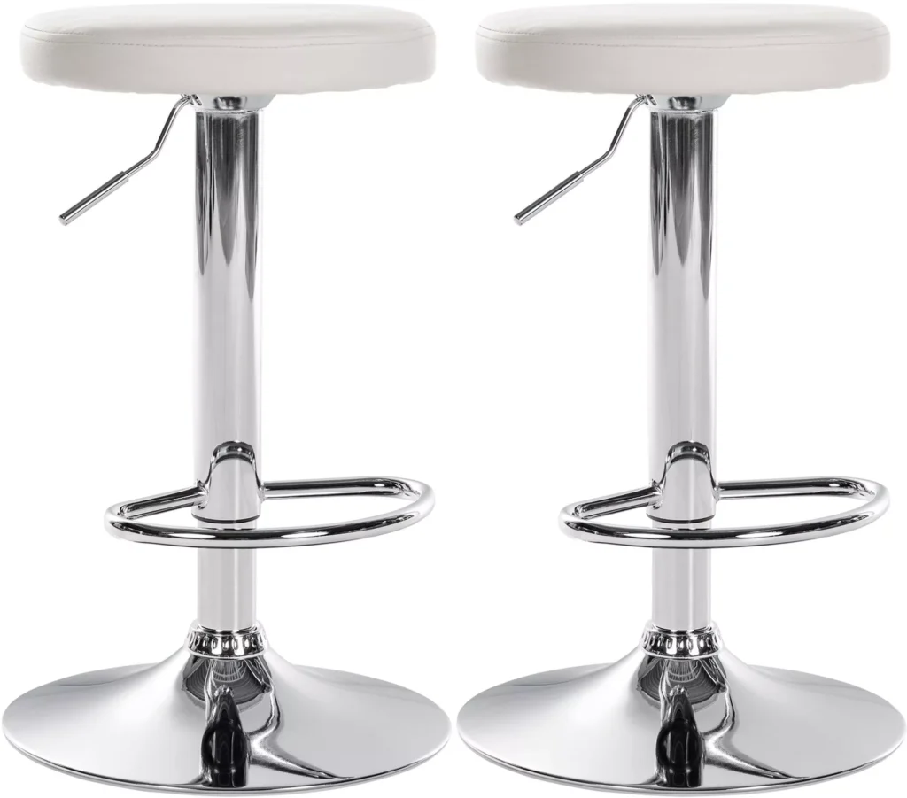 2 baro kėdžių rinkinys "Ponte" odos imitacijos chromas