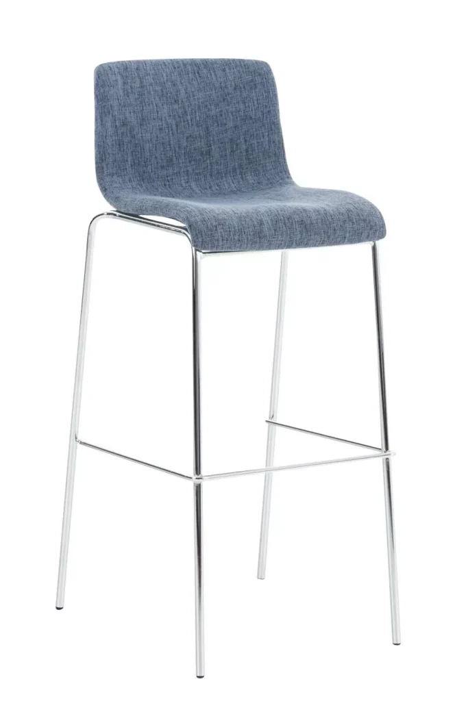 Baro kėdė "Hoover" audinys 4 pėdų chromo rėmas