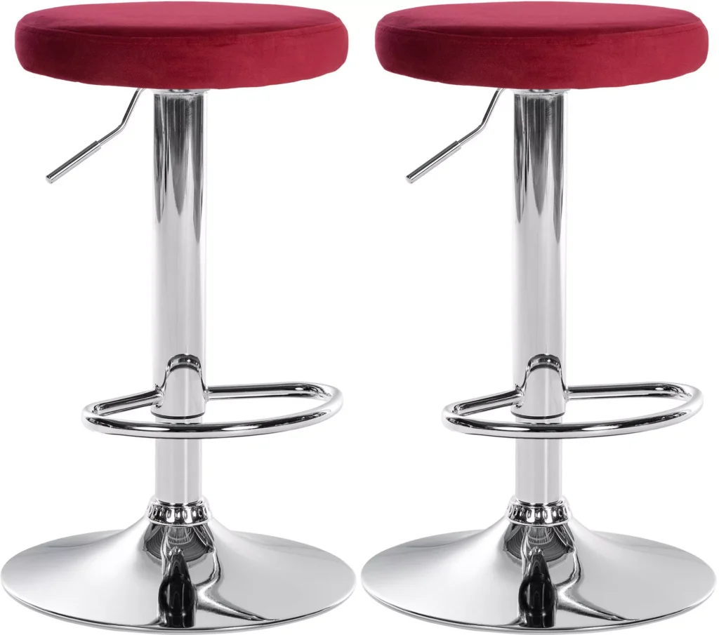 2 baro kėdžių rinkinys "Ponte velvet" chromas