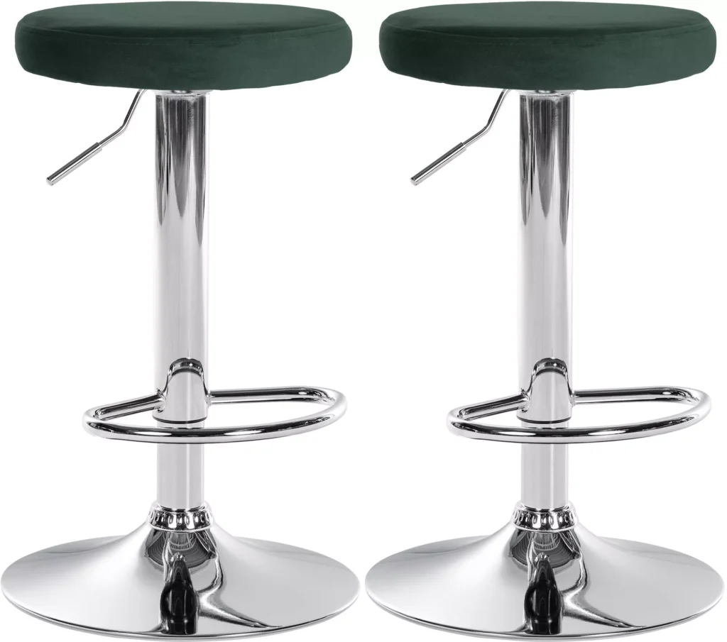 2 baro kėdžių rinkinys "Ponte velvet" chromas