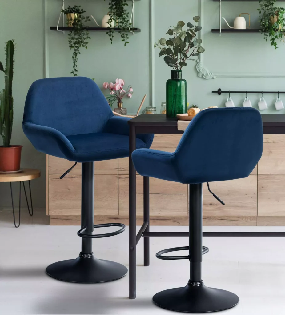 Baro kėdė "Braga velvet" juoda