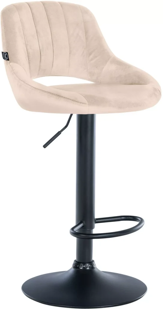 Baro kėdė "Milet velvet" juoda