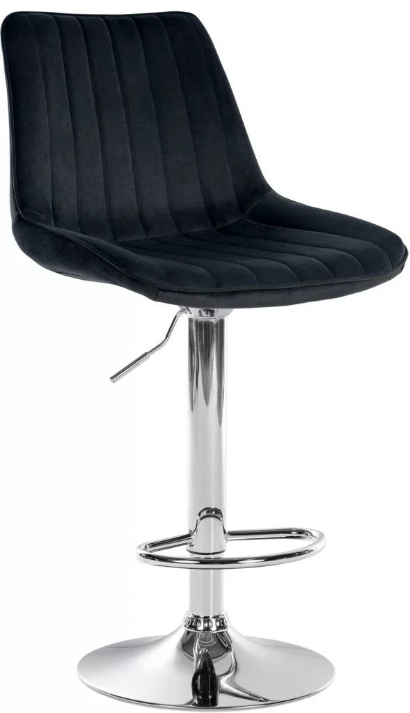 Baro kėdė "Toni Velvet" chromuota