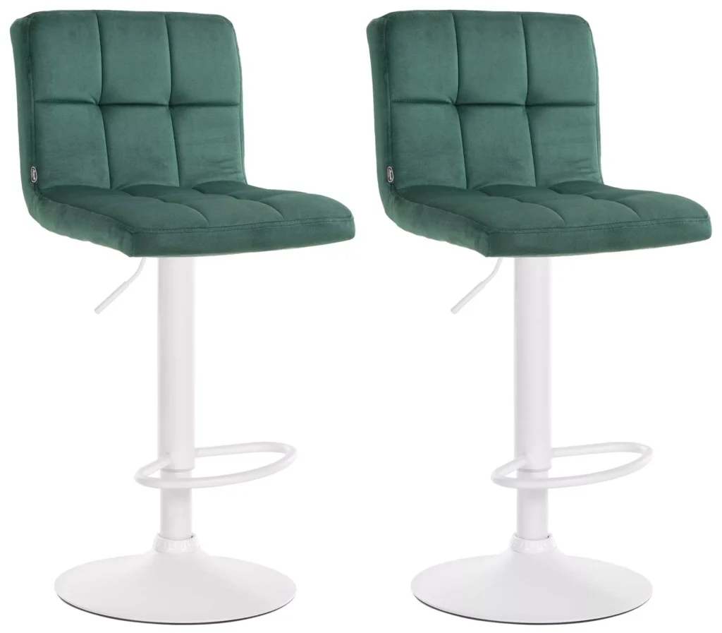 2 baro kėdžių rinkinys "Peru velvet white