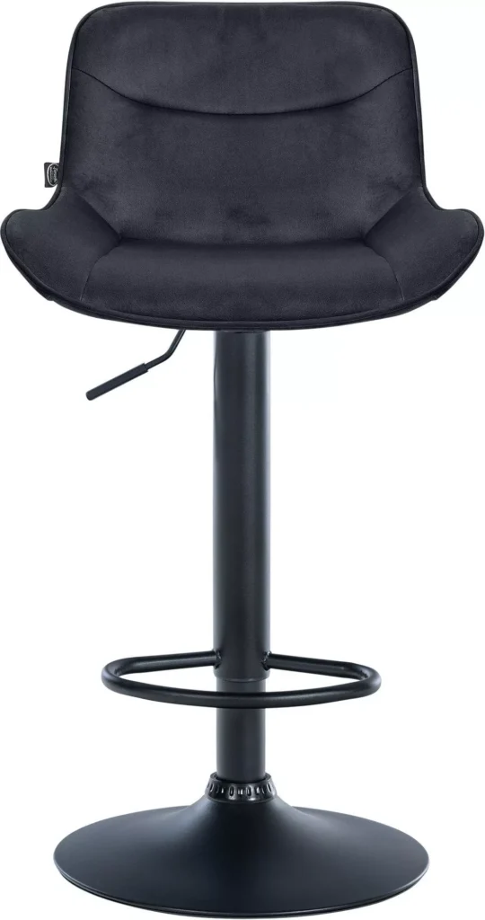 Baro kėdė Vonore velvet juoda