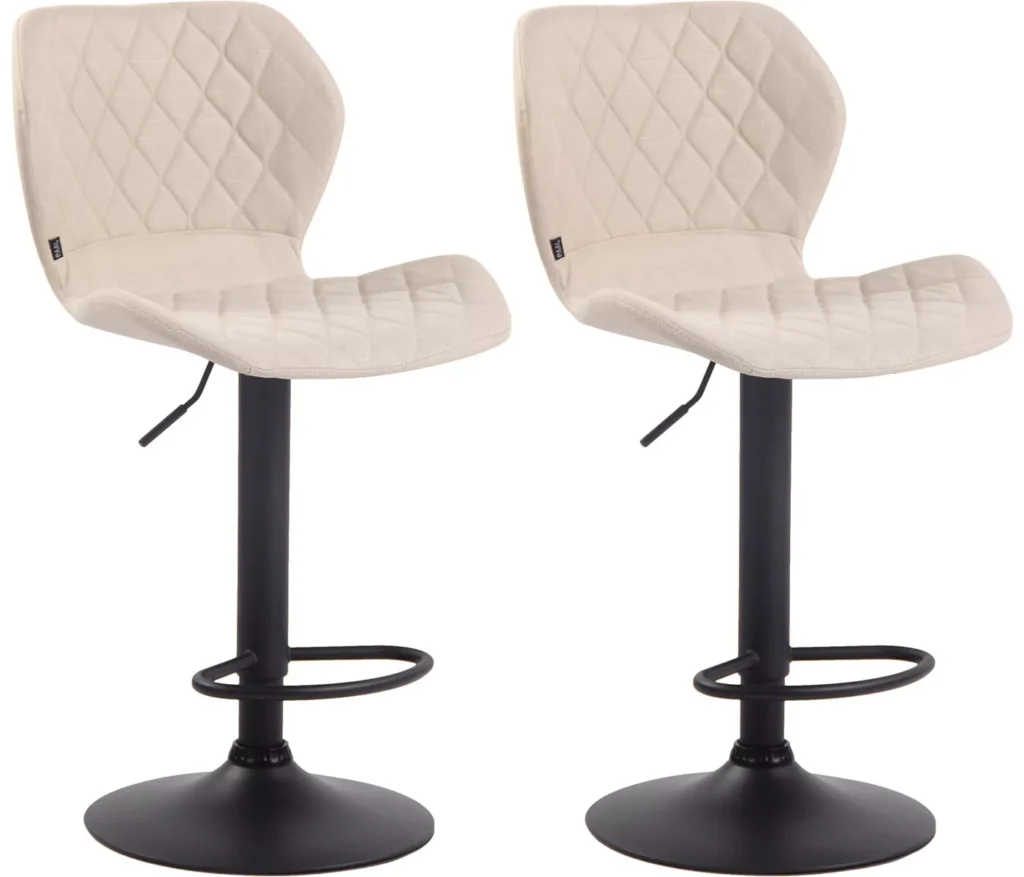 2 baro kėdžių komplektas "Cork fabric black