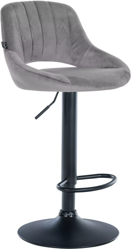 Baro kėdė "Milet velvet" juoda