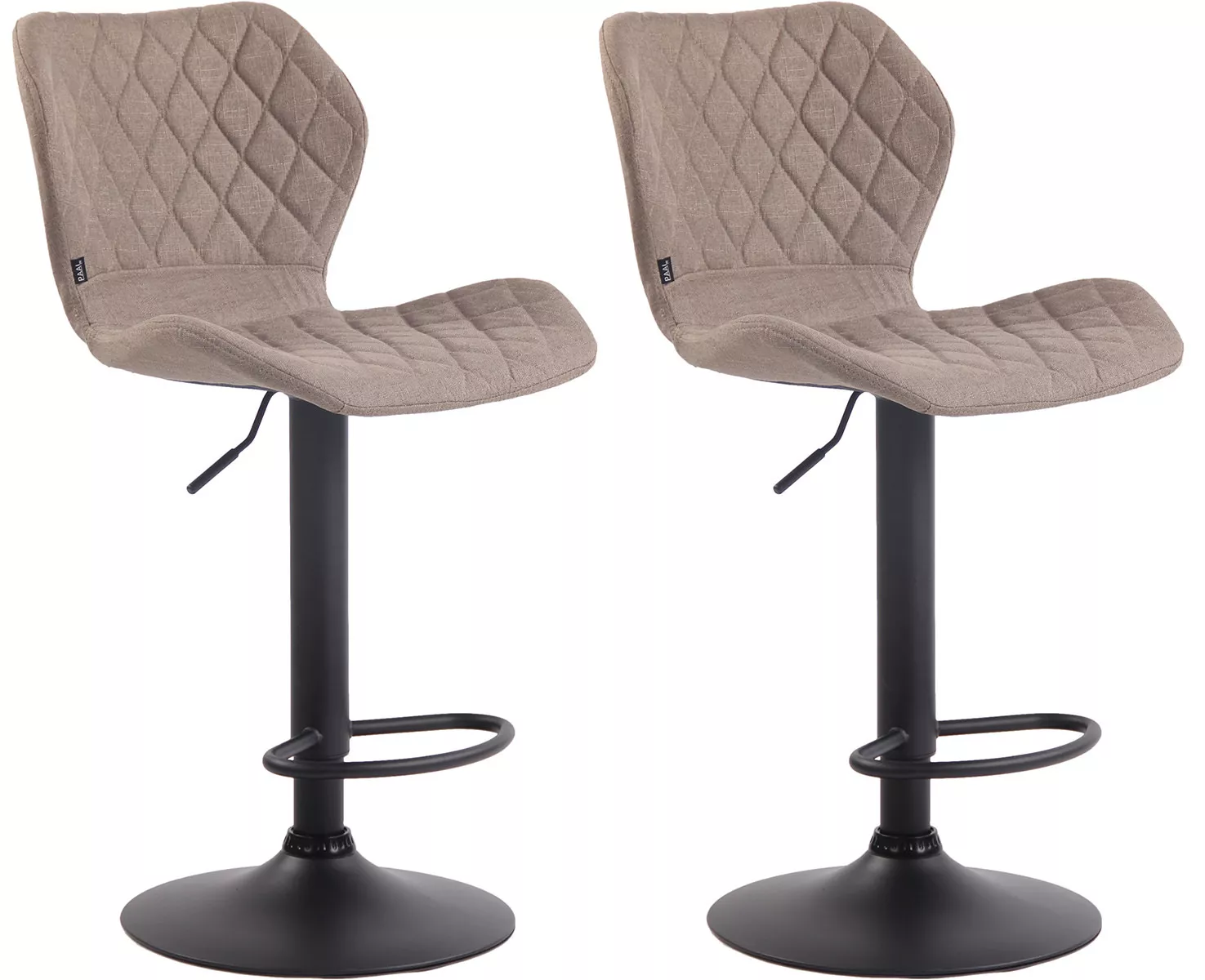2 baro kėdžių komplektas "Cork fabric black