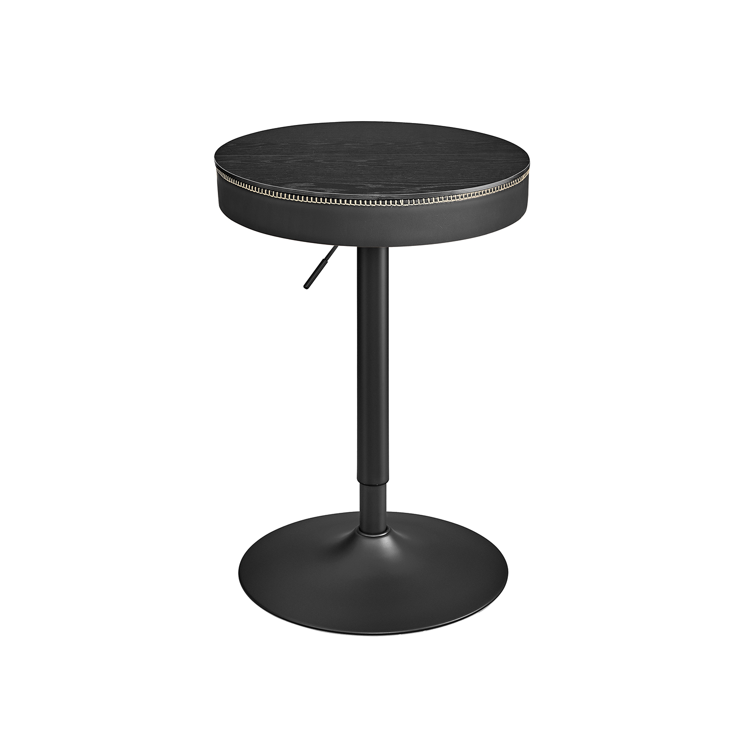 Reguliuojamas Baro stalas | Daiktadėžė | 58.7 x 58.7 x (83-105) cm | Juoda
