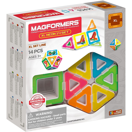 Barškutis Magformers XL Neon 14 Set