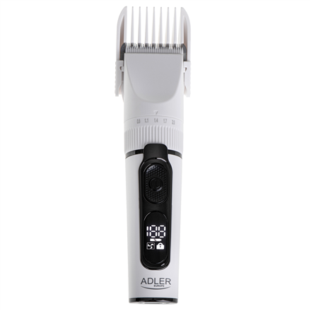 Plaukų kirpimo mašinėlė Adler  Hair Clipper with LCD Display  AD 2839  Cordless  Number of lengt