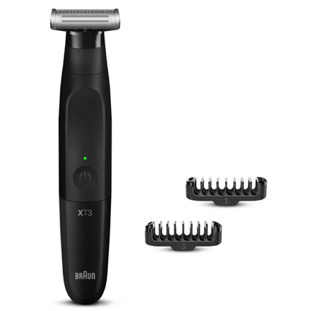 Plaukų kirpimo mašinėlė Braun  Beard Trimmer and Shaver  XT3100  Cordless  Number of length step