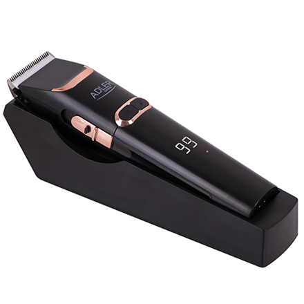 Plaukų kirpimo mašinėlė Adler Hair Clipper AD 2832 Cordless or corded, Number of length steps 4, Bla